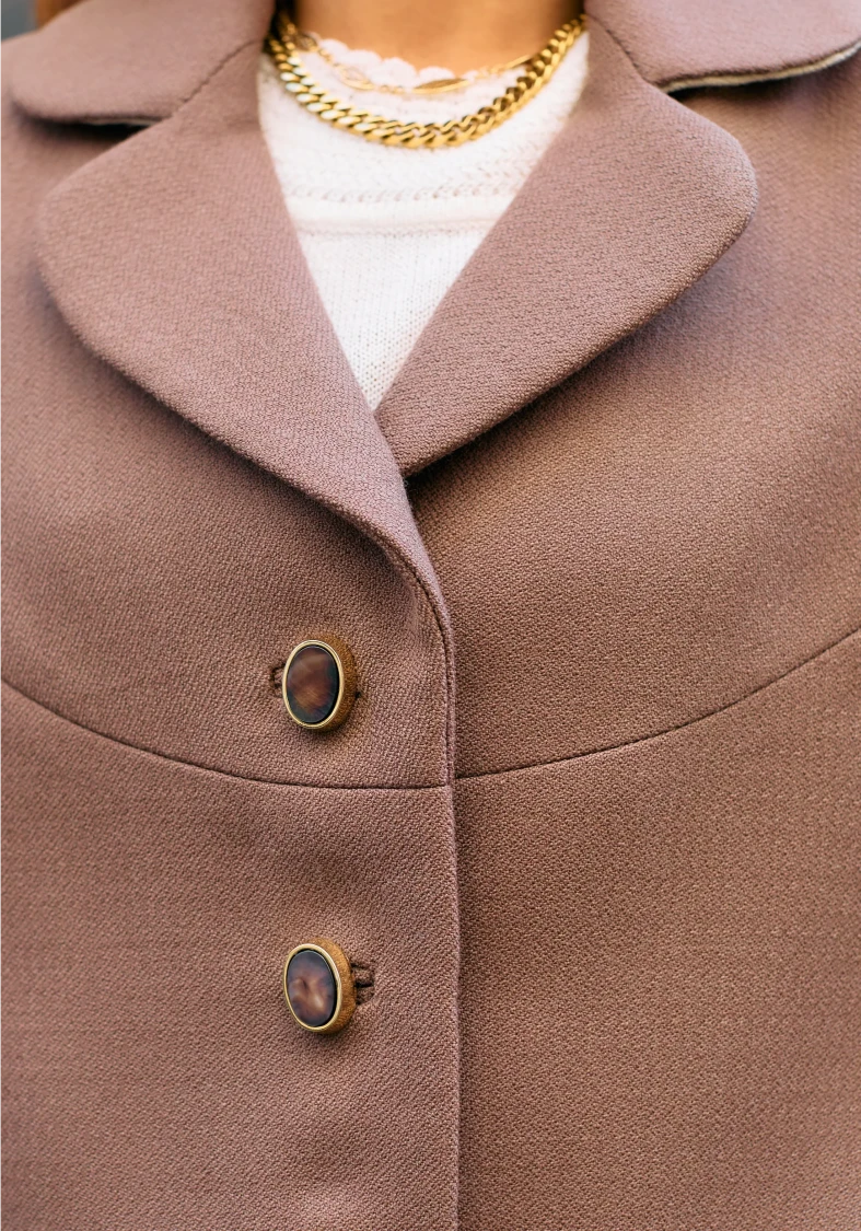 Veste courte marron