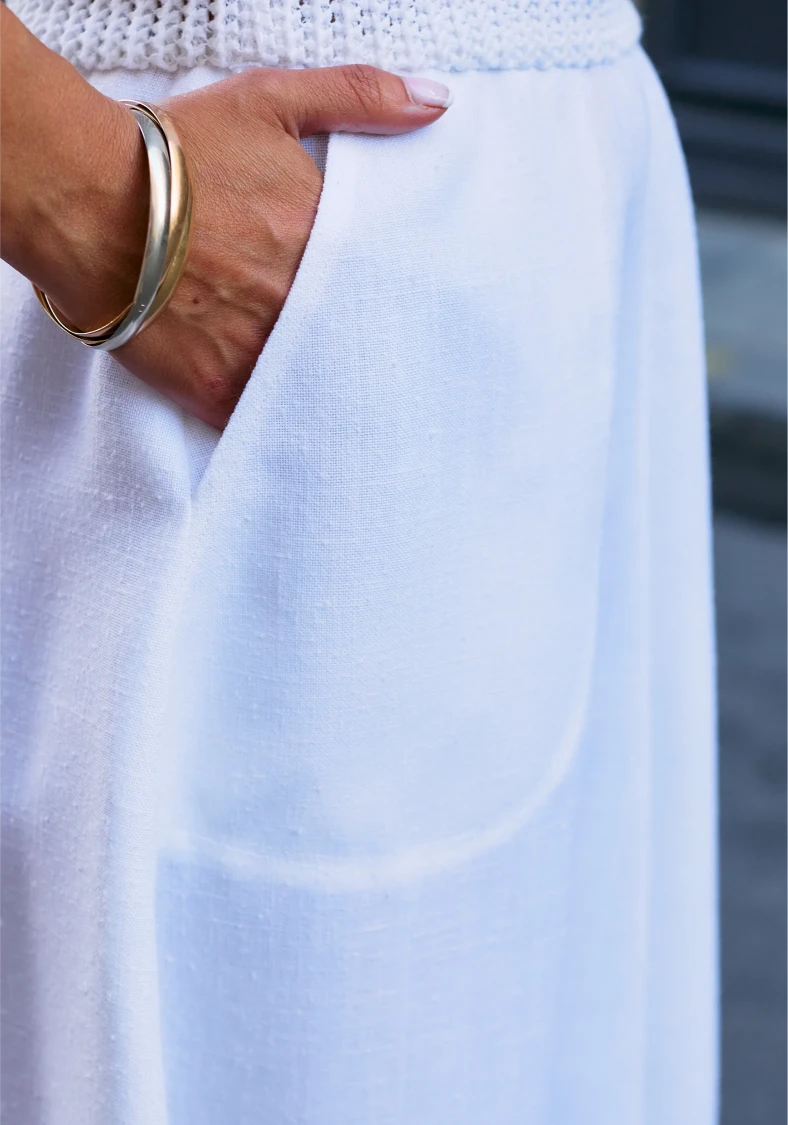 Robe vintage blanche texturée 80´s