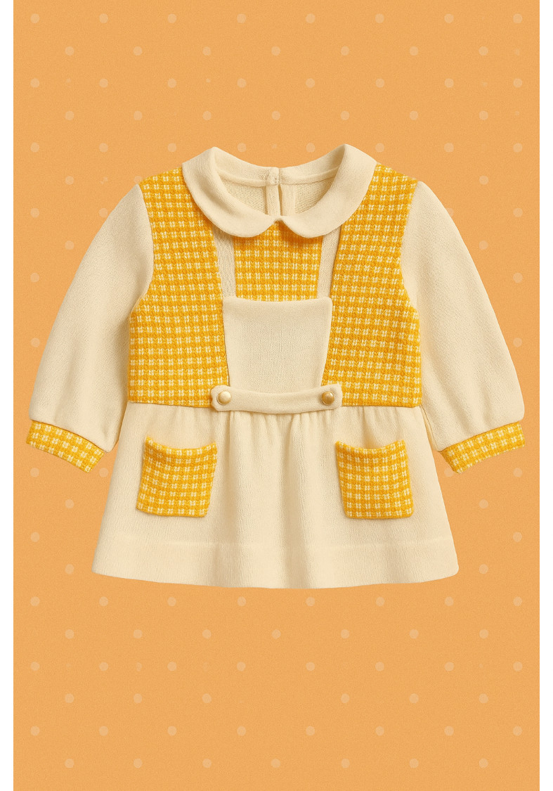 Robe vintage 18 mois en maille  12-18 mois