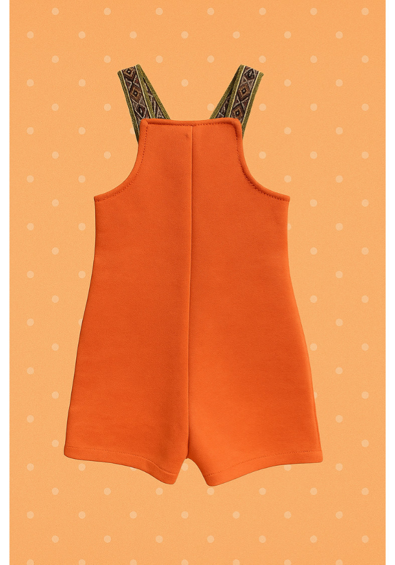 Salopette abricot 70’s 9-12 mois