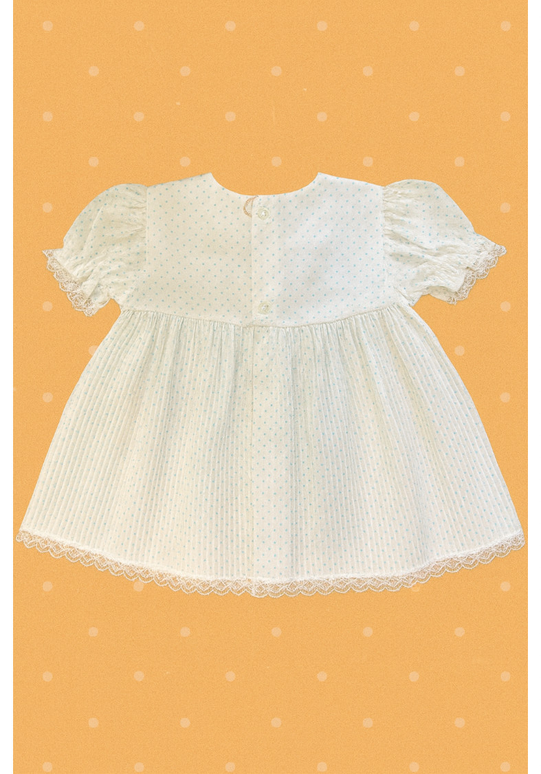Robe col Claudine  + bloomer  12 mois