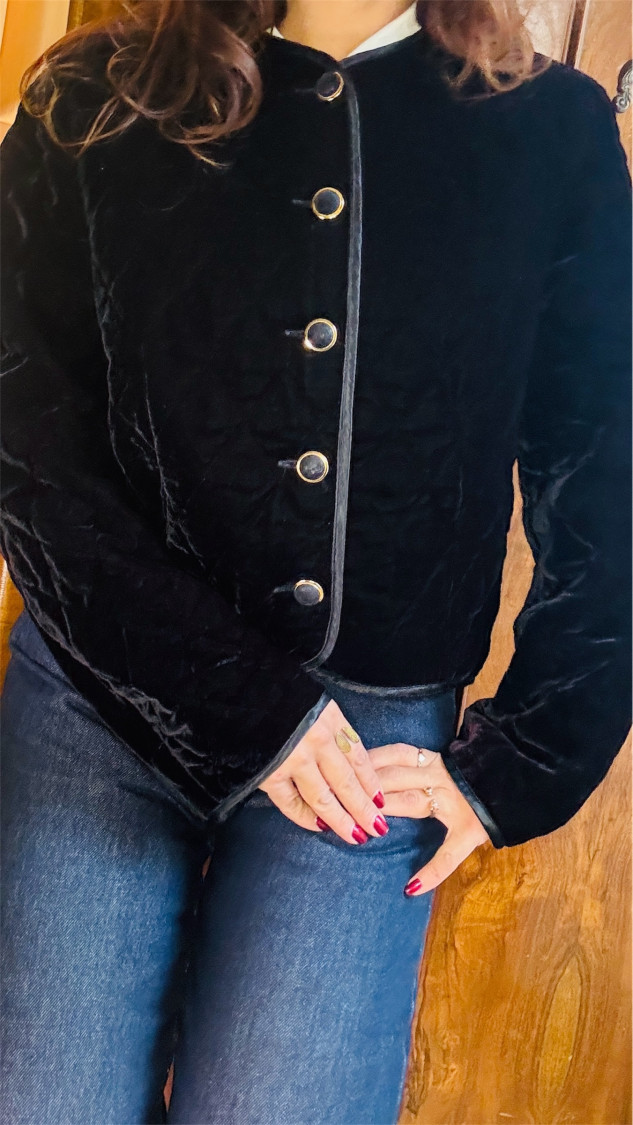 Veste velours  boutons dorés  T38/40