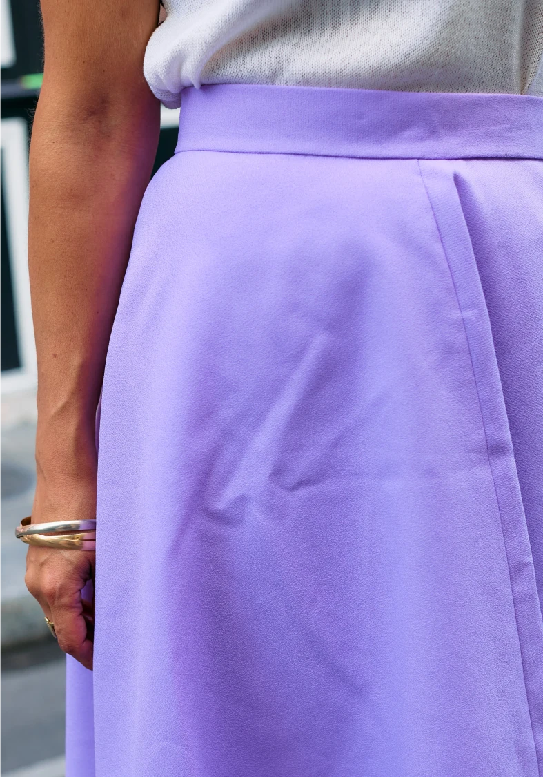 Jupe midi parme  T38